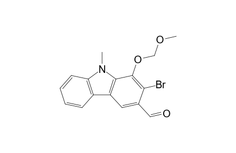 2-Bromanyl-1-(methoxymethoxy)-9-methyl-carbazole-3-carbaldehyde