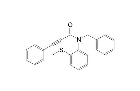 N-Benzyl-N-[2-(methylthio)phenyl]-3-phenylpropiolamide