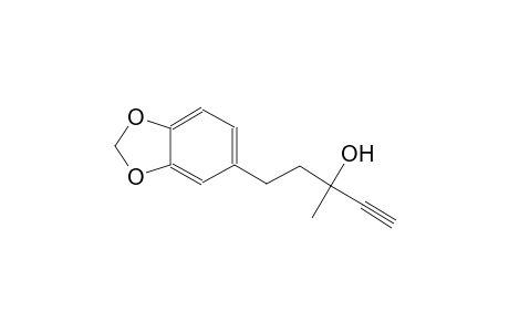 1,3-benzodioxole-5-propanol, alpha-ethynyl-alpha-methyl-