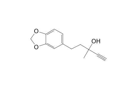 1,3-Benzodioxole-5-propanol, alpha-ethynyl-alpha-methyl-