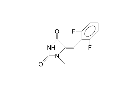 (E)-5-([2,6-Difluoro-phenyl]-methylene)-1-methyl-hydantoin