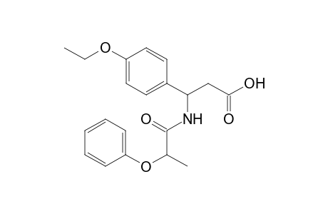 3-(2-phenoxypropanoylamino)-3-p-phenetyl-propionic acid