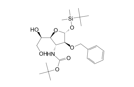 .alpha.-D-Altrofuranose, 3-deoxy-3-[[(1,1-dimethylethoxy)carbonyl]amino]-1-O-[(1,1-dimethylethyl)dimethylsilyl]-2-O-(phenylmethyl)-