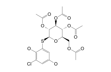 2-CHLORO-6-(2',3',4',6'-TETRA-O-ACETYL-BETA-D-GLUCOPYRANOSYLTHIO)-BENZENE-1,4-DIOL