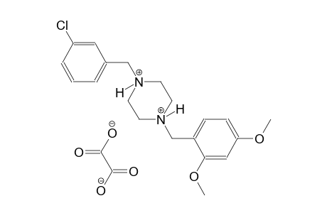 1-(3-chlorobenzyl)-4-(2,4-dimethoxybenzyl)piperazinediium oxalate