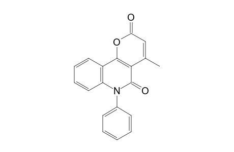 4-Methyl-6-phenylpyrano[3,2-c]quinoline-2,5(6H)-dione
