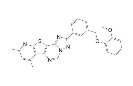 2-{3-[(2-methoxyphenoxy)methyl]phenyl}-7,9-dimethylpyrido[3',2':4,5]thieno[2,3-e][1,2,4]triazolo[1,5-c]pyrimidine