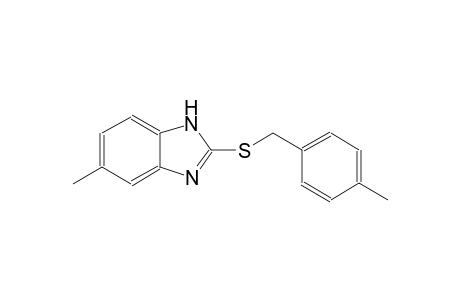 1H-1,3-Benzimidazole, 5-methyl-2-[[(4-methylphenyl)methyl]thio]-
