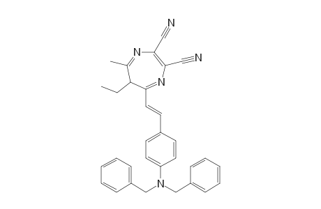 2,3-Dicyano-5-[4-(dibenzylamino)styryl]-6-ethyl-7-methyl-6H-1,4-diazepine