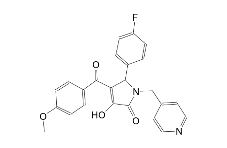 2H-pyrrol-2-one, 5-(4-fluorophenyl)-1,5-dihydro-3-hydroxy-4-(4-methoxybenzoyl)-1-(4-pyridinylmethyl)-