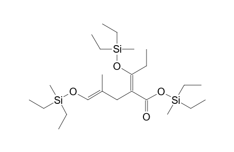 5-[(Diethylmethylsilyl)oxy]-2-[1-[(diethylmethylsilyl)oxy]propylidene]-4-methyl-4-pentenoic Acid Diethylmethylsilyl Ester