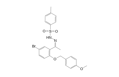 5-Bromo-2-(4-methoxybenzyloxy)acetophenone tosylhydrazone