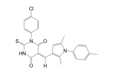 (5Z)-1-(4-chlorophenyl)-5-{[2,5-dimethyl-1-(4-methylphenyl)-1H-pyrrol-3-yl]methylene}-2-thioxodihydro-4,6(1H,5H)-pyrimidinedione