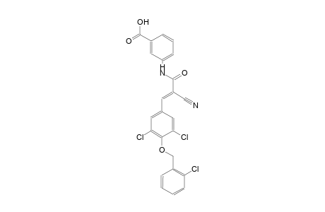 benzoic acid, 3-[[(2E)-2-cyano-3-[3,5-dichloro-4-[(2-chlorophenyl)methoxy]phenyl]-1-oxo-2-propenyl]amino]-