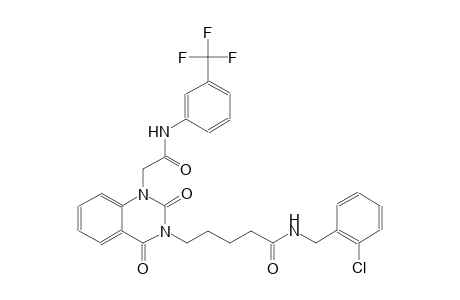 N-(2-chlorobenzyl)-5-(2,4-dioxo-1-{2-oxo-2-[3-(trifluoromethyl)anilino]ethyl}-1,4-dihydro-3(2H)-quinazolinyl)pentanamide