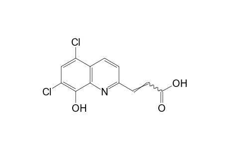 5,7-dichloro-8-hydroxy-2-quinolineacrylic acid