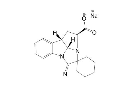 (Z)-(2S,10BS,10CR)-5-IMINO-HEXAHYDROPYRROLO-[1',2',3':1,9A,9]-IMIDAZO-[1,2-A]-INDOLE-4-SPIRO-CYCLOHEXANE-2-CARBOXYLIC-ACID-SODIUM-SALT