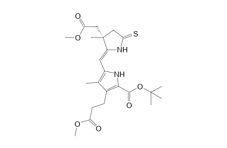 (3S,4Z)-9-tert-Butoxycarbonyl-8-(2-methoxycarbonylethyl)-3-methoxycarbonylmethyl-3,7-dimethyl-2,3-dihydrodipyrrin-1(10)-thione
