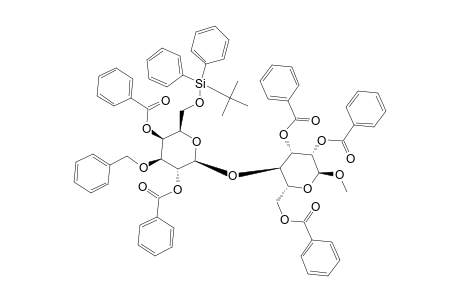 METHYL-2,4-DI-O-BENZOYL-3-O-BENZYL-6-O-(TERT.-BUTYLDIPHENYLSILYL)-BETA-D-GALACTOPYRANOSYL-(1->4)-2,3,6-TRI-O-BENZOYL-ALPHA-D-MANNOPYRANOSIDE