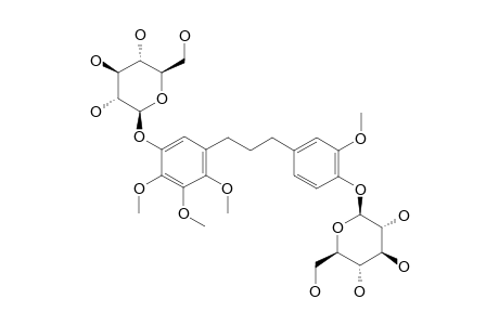 2',3',4',3''-TETRAMETHOXY-1,3-DIPHENYLPROPANE-5',4''-DI-O-BETA-D-GLUCOPYRANOSIDE