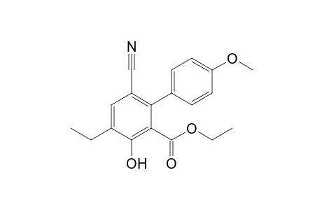 Ethyl 6-Cyano-4-ethyl-3-hydroxy-4'-methoxybiphenyl-2-carboxylate