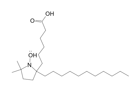 1-Pyrrolidinyloxy, 2-(5-carboxypentyl)-5,5-dimethyl-2-undecyl-