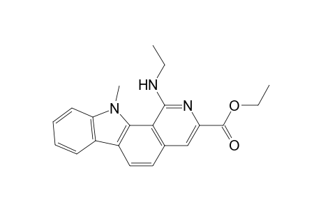 1-(ethylamino)-11-methyl-3-pyrido[3,4-a]carbazolecarboxylic acid ethyl ester
