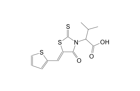 3-methyl-2-[(5Z)-4-oxo-5-(2-thienylmethylene)-2-thioxo-1,3-thiazolidin-3-yl]butanoic acid