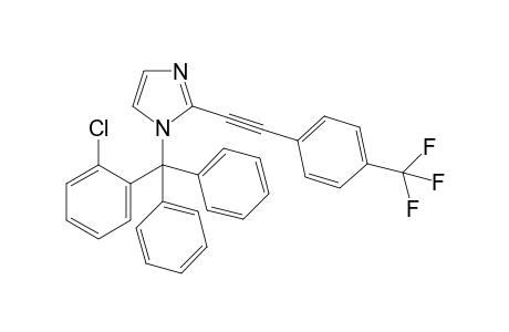 1-((2-chlorophenyl)diphenylmethyl)-2-((4-(trifluoromethyl)phenyl)ethynyl)-1H-imidazole