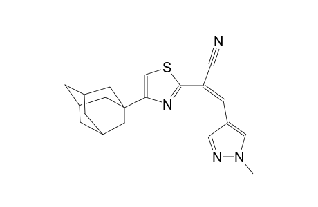 (2Z)-2-[4-(1-adamantyl)-1,3-thiazol-2-yl]-3-(1-methyl-1H-pyrazol-4-yl)-2-propenenitrile