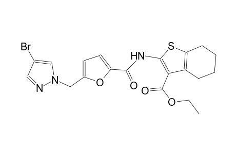 ethyl 2-({5-[(4-bromo-1H-pyrazol-1-yl)methyl]-2-furoyl}amino)-4,5,6,7-tetrahydro-1-benzothiophene-3-carboxylate