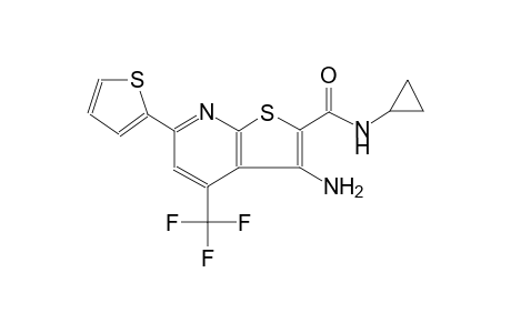 thieno[2,3-b]pyridine-2-carboxamide, 3-amino-N-cyclopropyl-6-(2-thienyl)-4-(trifluoromethyl)-