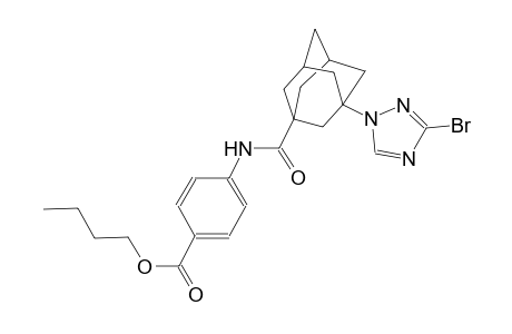 butyl 4-({[3-(3-bromo-1H-1,2,4-triazol-1-yl)-1-adamantyl]carbonyl}amino)benzoate