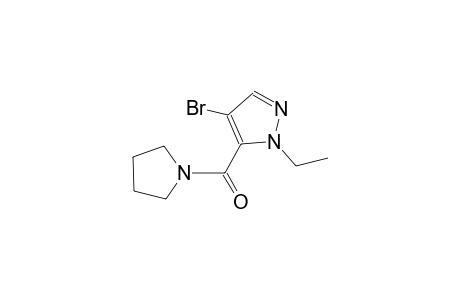 4-bromo-1-ethyl-5-(1-pyrrolidinylcarbonyl)-1H-pyrazole