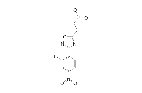 3-[3-(2-FLUORO-4-NITROPHENYL)-1,2,4-OXADIAZOL-5-YL]-PROPANOIC-ACID