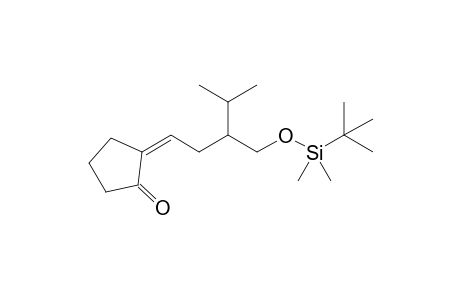 [2(1')E]-[4'-(tert-Butyldimethylsiloxy)-3'-isopropylbutylidene]cyclopentanone