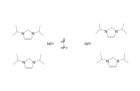 Dinickel(II) tetrakis(1,3-bis(propan-2-yl)-2,3-dihydro-1H-imidazole) diphosphane-1,1,2,2-tetraide