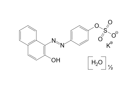 1-(p-hydroxyphenylazo)-2-naphthol, p-sulfate, potassium salt, hemihydrate