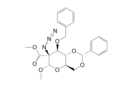 METHYL-(2S)-2-AZIDO-3-O-BENZYL-4,6-O-BENZYLIDENE-2-DEOXY-2-C-METHOXYCARBONYL-ALPHA-D-ARABINOHEXOSIDE