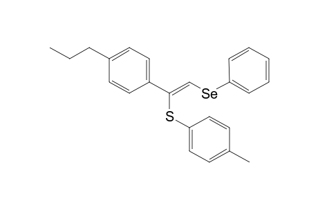 (Z)-2-(phenylseleno)-1-(4-methylphenylthio)-4-(n-propyl)styrene