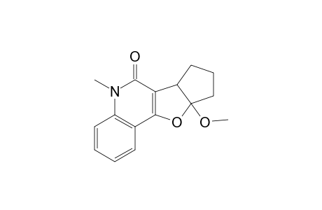 5,6b,7,8,9,9a-hexahydro-5-methyl-9a-methoxy-6H-cyclopenta[2,3]furo[4,5-c]quinolin-6-one