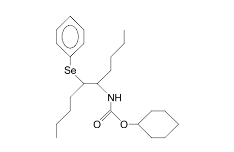 erythro-(1-Butyl-2-phenylseleno-hexyl)-carbamic acid, cyclohexyl ester