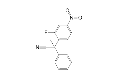 1-Cyano-1-phenyl-1-(2-fluoro-4-nitrophenyl)ethane