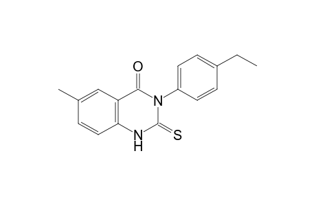 3-(p-ethylphenyl)-6-methyl-2-thio-2,4(1H,3H)-quinazolinedione