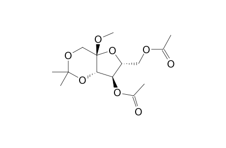 .alpha.-D-Fructofuranoside, methyl 1,3-O-(1-methylethylidene)-, diacetate