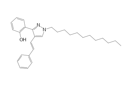 (E)-1-Dodecyl-3-(2-hydroxyphenyl)-4-styryl-1H-pyrazole
