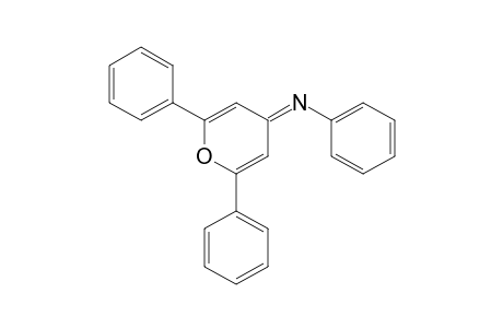 Benzenamine, N-(2,6-diphenyl-4H-pyran-4-ylidene)-