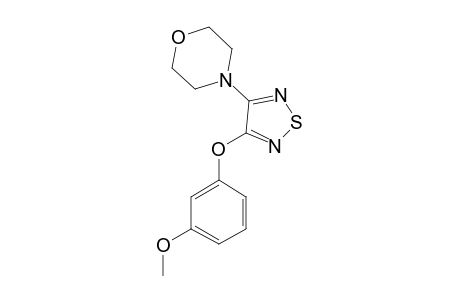 3-(3-METHOXYPHENOXY)-4-MORPHOLINO-1,2,5-THIADIAZOLE