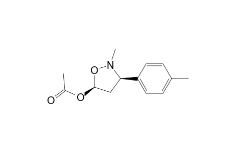 (3R,5S)-2-Methyl-3-p-tolyl-5-acetoxyisoxazolidine