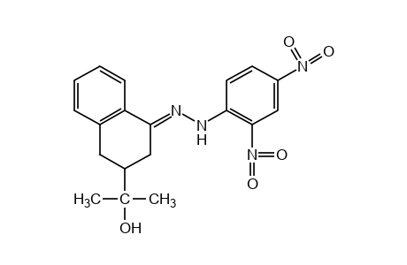 3,4-dihydro-3-(1-hydroxy-1-methylethyl)-1(2H)-naphthalenone, (2,4-dinitrophenyl)hydrazone